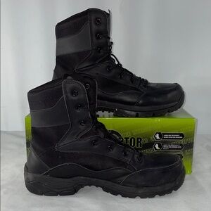 INTERCEPTER MENS FORCE STEEL TOE TACTICAL BOOTS FTL-11-134